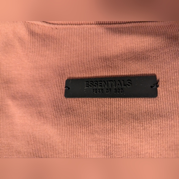 Essentials Fear of God, crimson, long sleeve heavy crewneck shirt - Picture 3 of 8